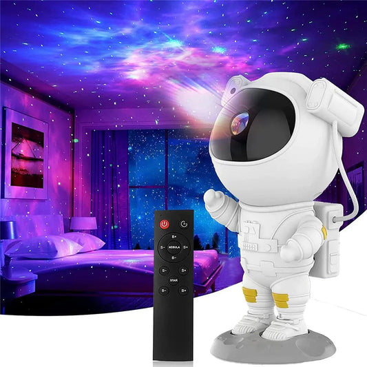 Astronaut Starlight Galaxy Projector: Cute Space Buddy Night Light